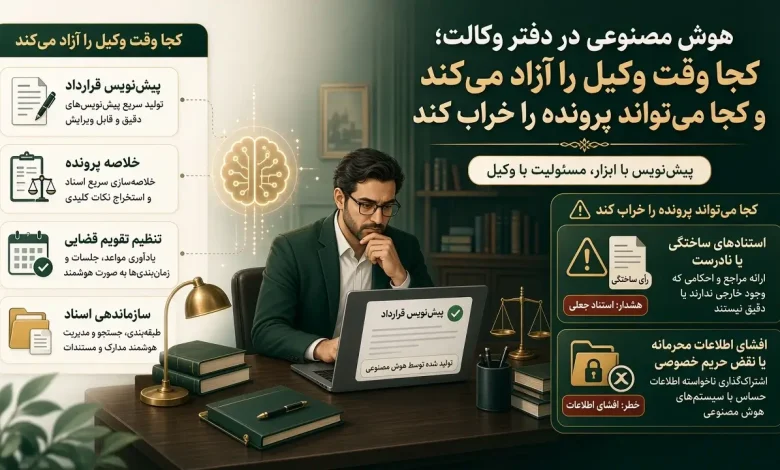 هوش مصنوعی در دفتر وکالت